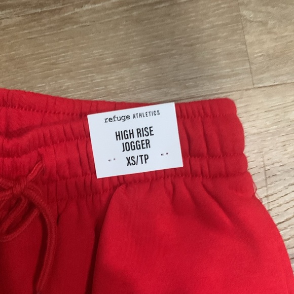Women’s high rise red joggers from Charlotte Russe - Picture 2 of 2